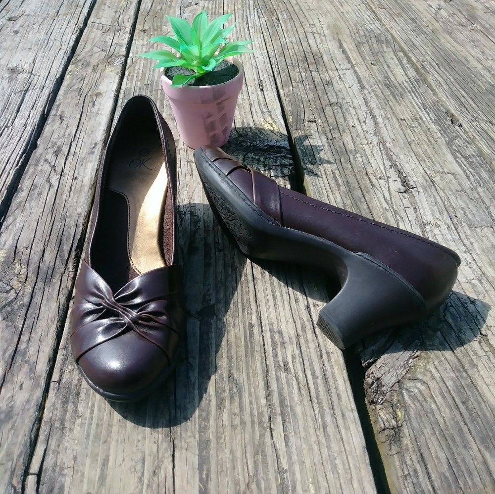 Ok! Brown Heel